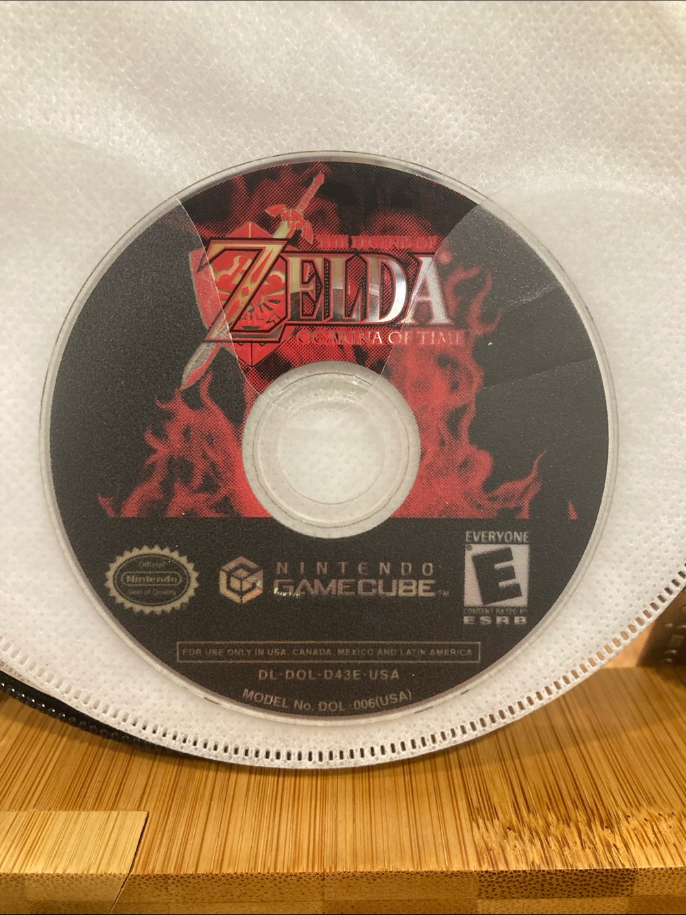Nintendo GameCube Zelda: Ocarina of Time Disc